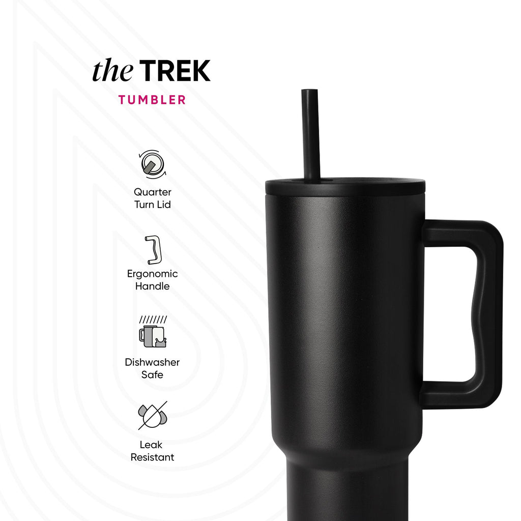 Insulated Tumbler, Trek, Stainless Steel Construction for Kitchen Tables, Workspaces and Daily Hydration image 4