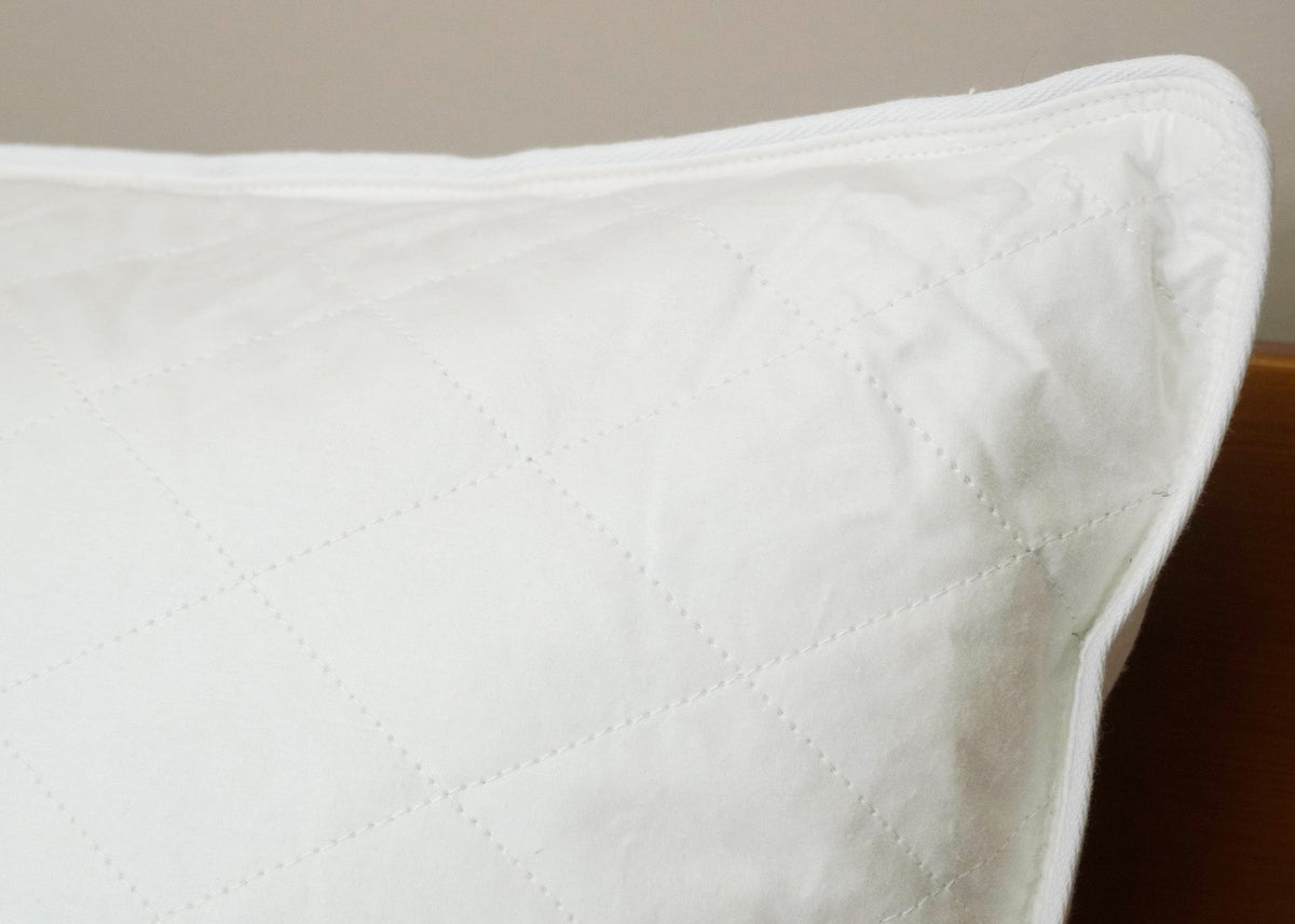 Bed Pillow, Etc. Diamond Support Feather & Medium Firm, Hypoallergenic Comfort for Sleeping, Reading and Bedroom Comfort, 4 Size Options image 4