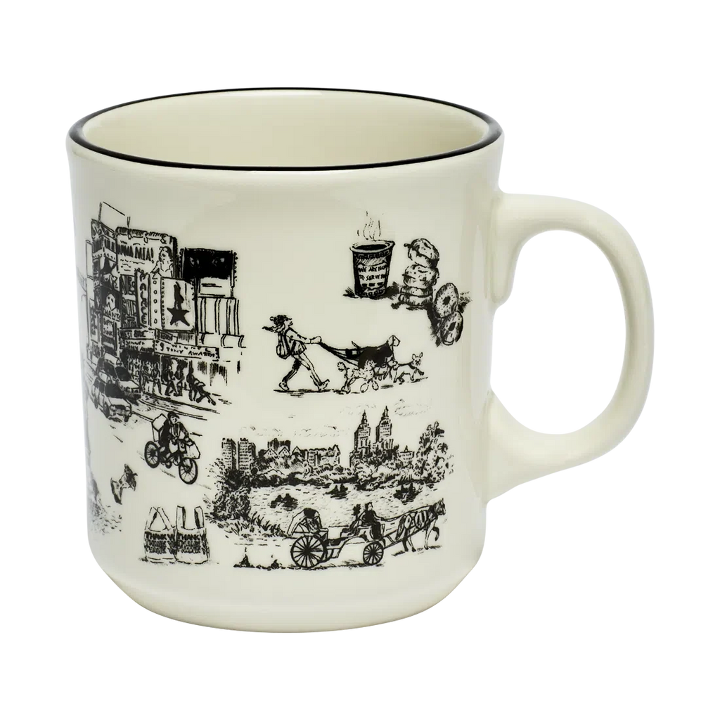 Coffee Mug, NYC TOILE JUMBO (15OZ) for Kitchen Tables, Workspaces and Daily Hydration, Designed for Everyday Drinks, Home and Entertaining image 4