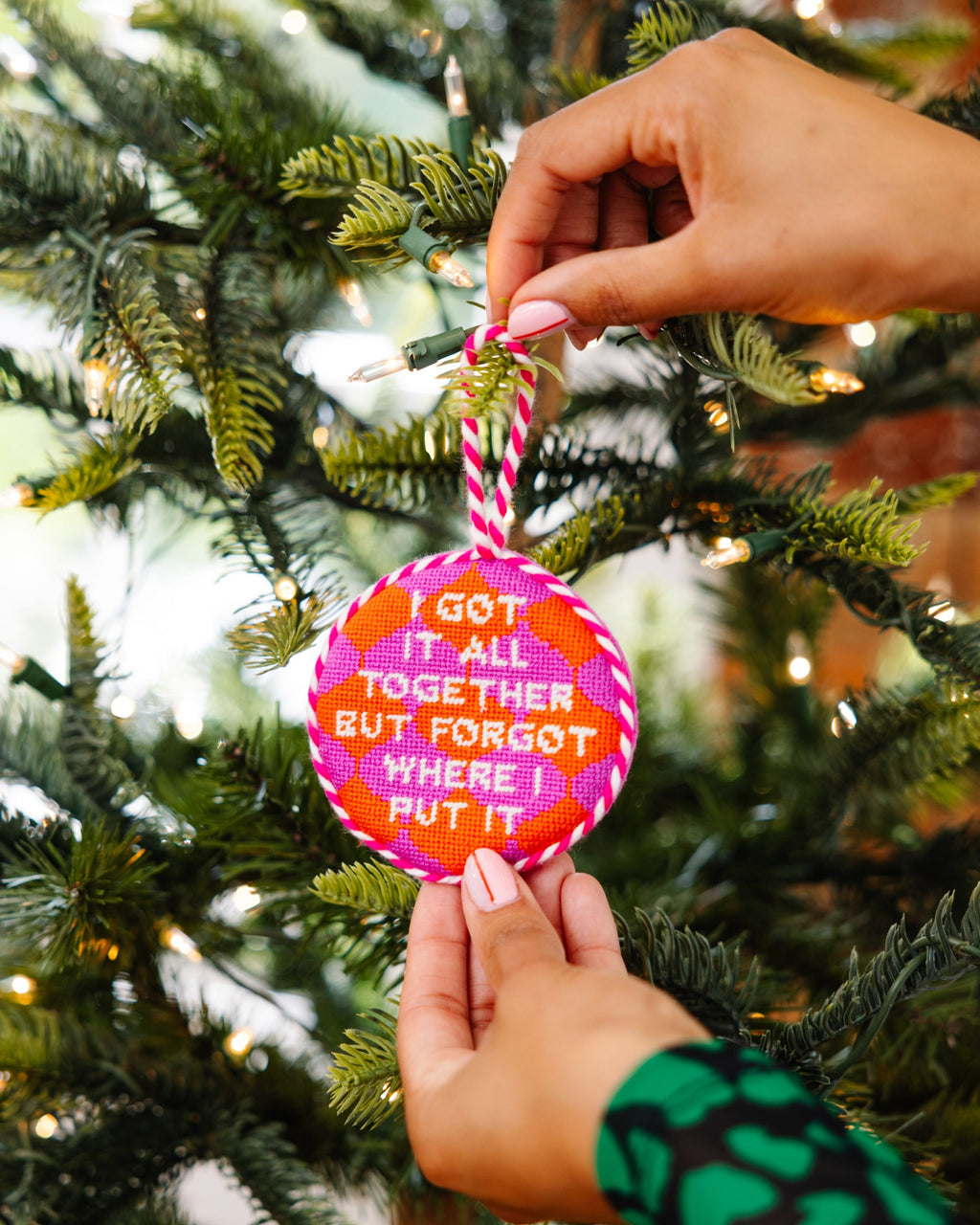 Seasonal Home Decor, Needlepoint Ornament Got It All Together for Holiday Displays, Shelves and Festive Rooms image 4