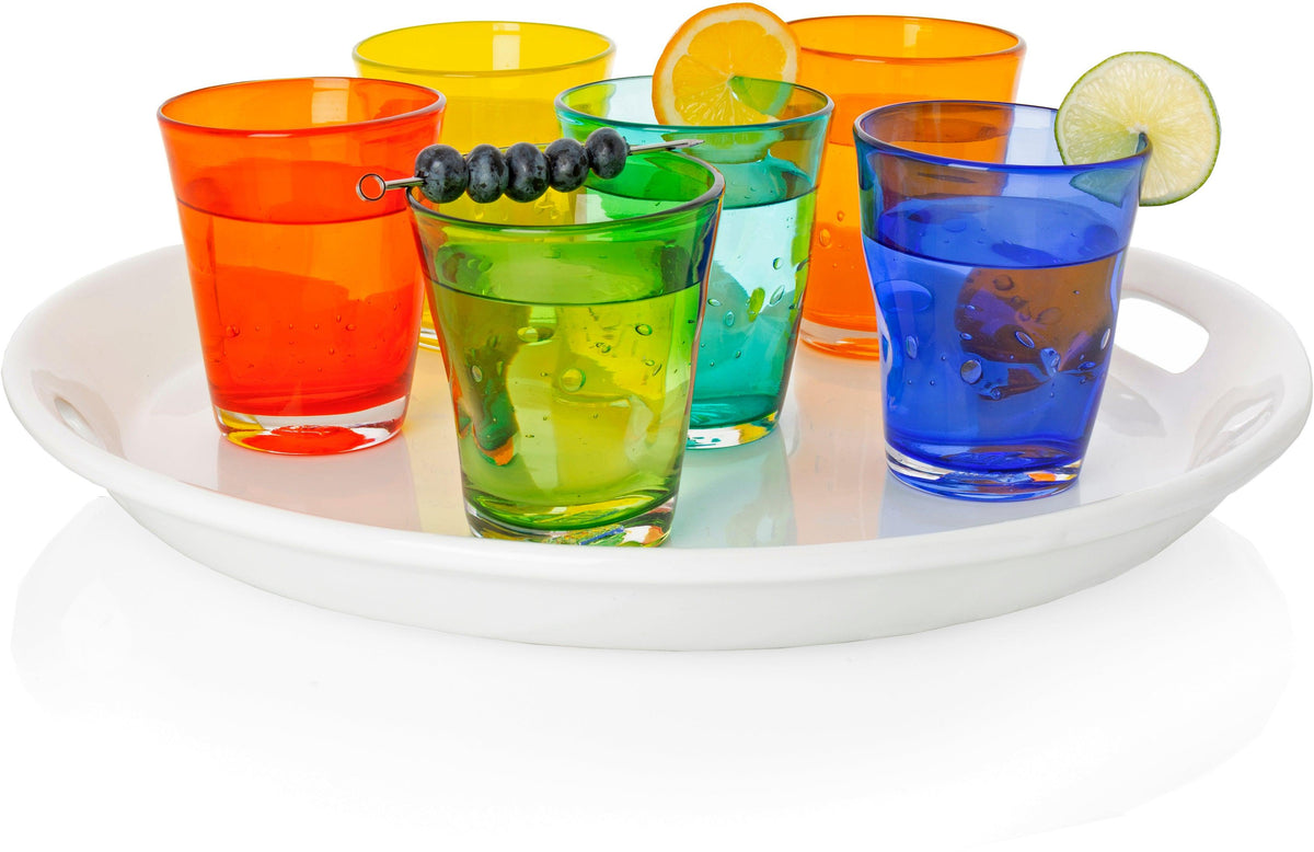 Drinking Glass Set, Light Orange Henri 8 oz, Dishwasher-Safe Care for Kitchen Tables, Workspaces and Daily Hydration image 4