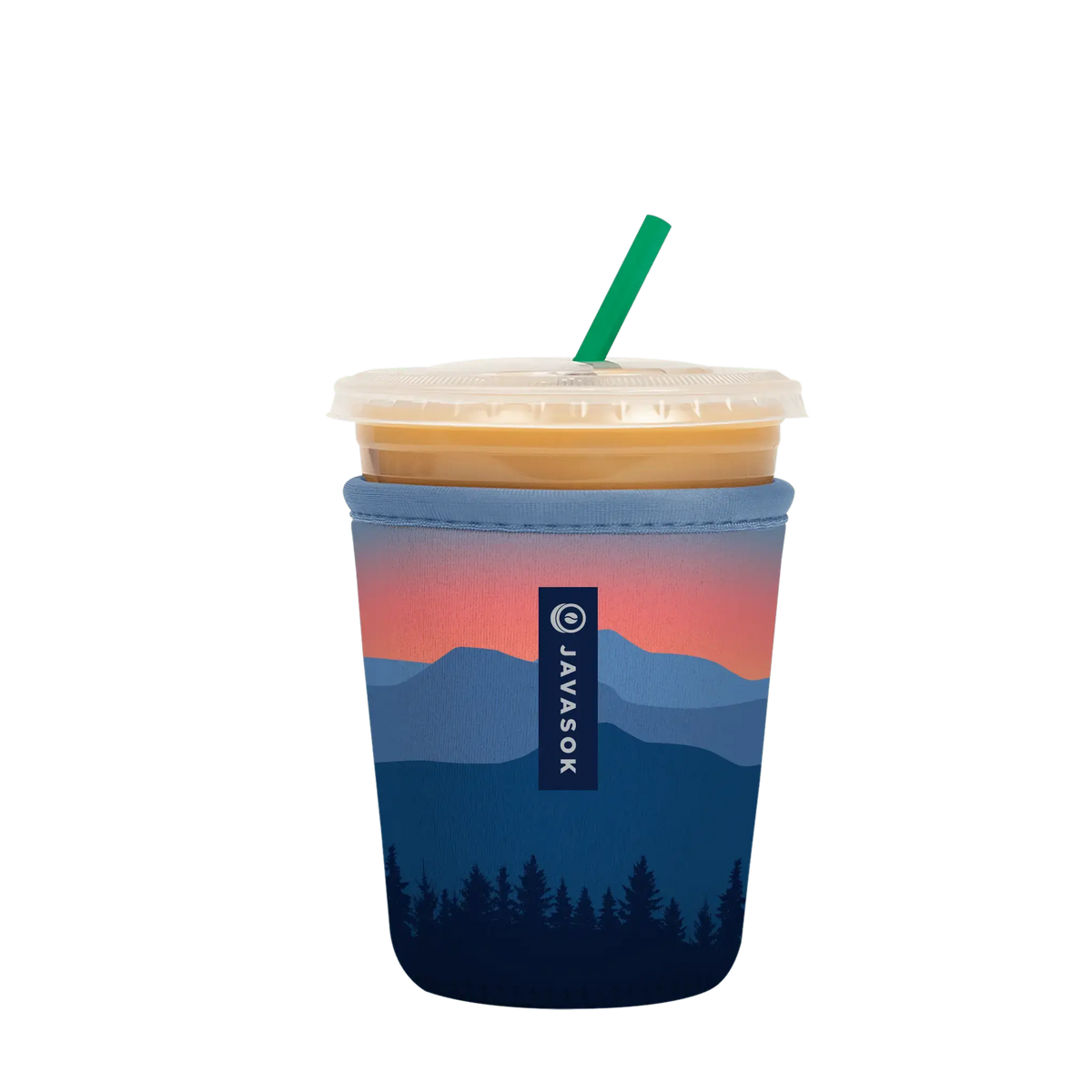 Reusable Cup Sleeve, Blue Ridge, Neoprene Construction for Coffee Cups, Daily Commutes and Dry Hands, 5 Size Options image 4