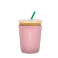 Reusable Cup Sleeve, Millennial Pink, Lightweight Design, Neoprene Construction for Iced Coffee, Cold Drinks and Condensation Control image 4