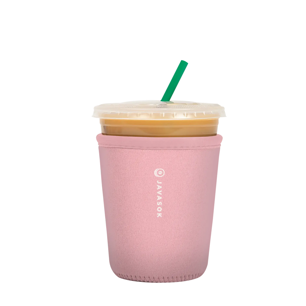Reusable Cup Sleeve, Millennial Pink, Lightweight Design, Neoprene Construction for Iced Coffee, Cold Drinks and Condensation Control image 4
