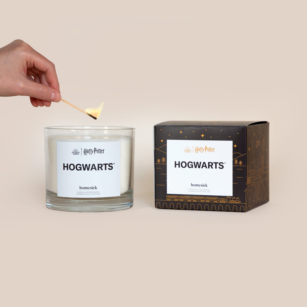 Decorative Candle, Harry Potter Hogwarts 3 Wick for Entryways, Mantels and Everyday Home Ambience image 4