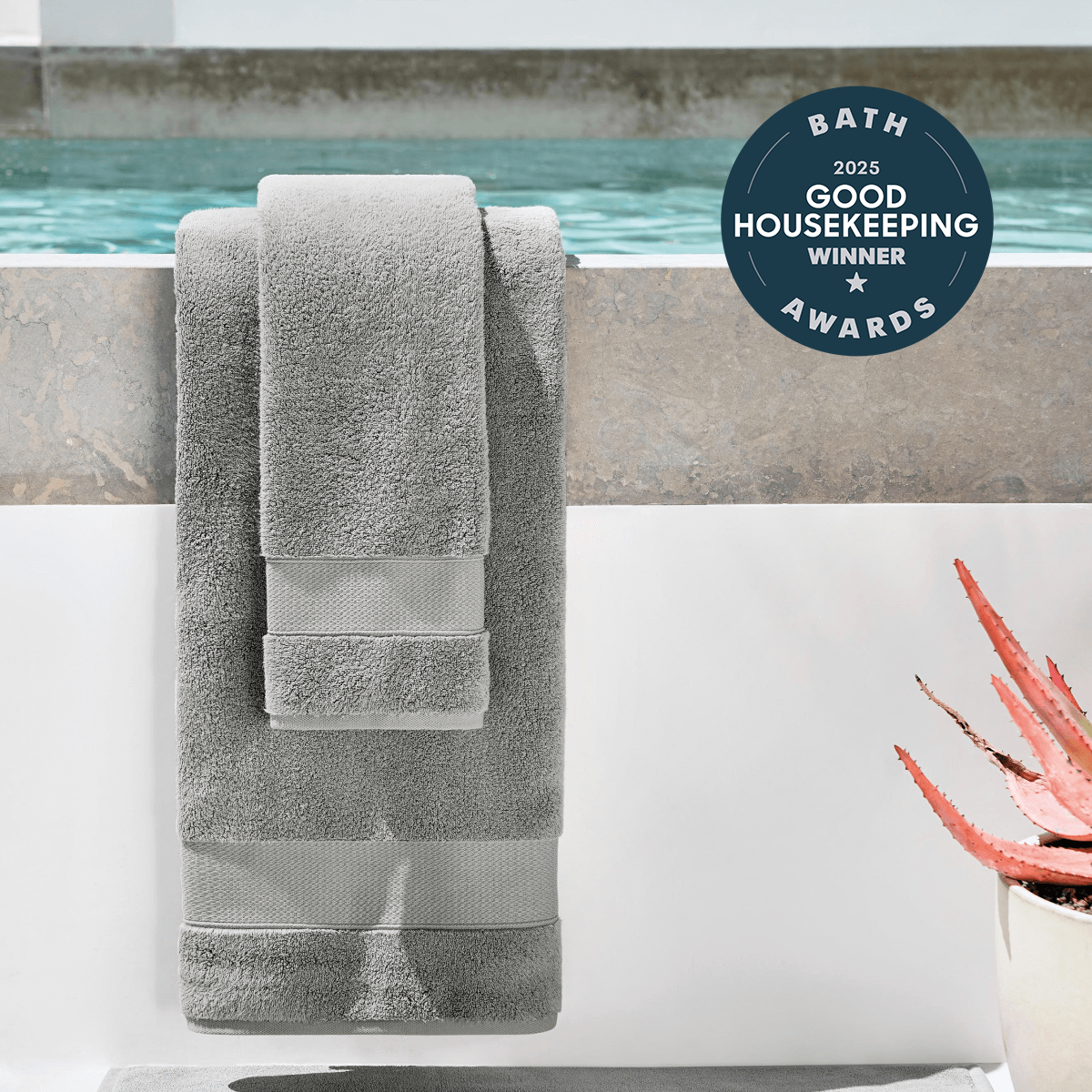 Bath Linen, Plush Towel Collection for Daily Bathroom Routines and Guest Baths, 5 Sizes and 15 Colors image 4