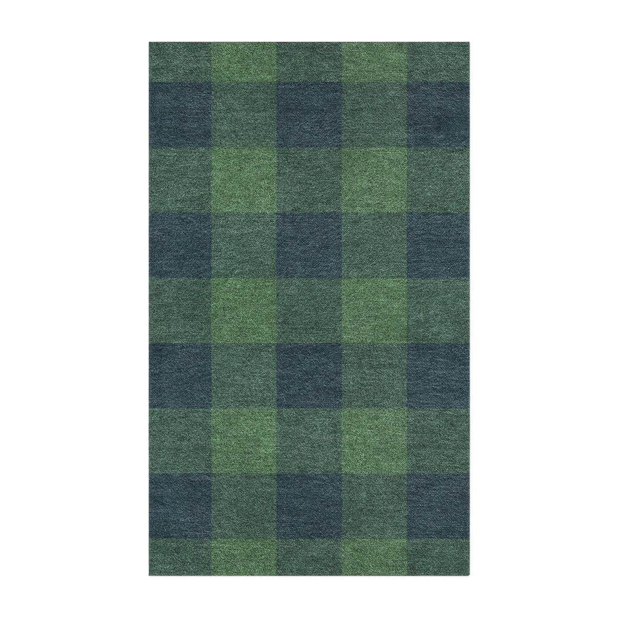 Area Rug, Buffalo Plaid Green & Navy for Hallways, Dining Spaces and Home Decor, 10 Size Options image 4