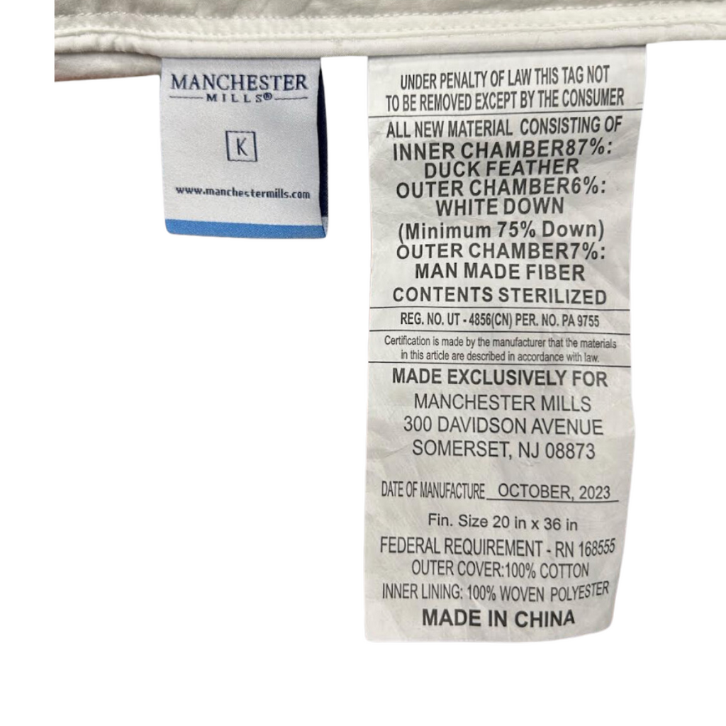 Bed Pillow, Temperloft Down Down Alternative , Featured at, Machine-Washable Care for Everyday Sleep and Guest Room Bedding, 4 Size Options image 4