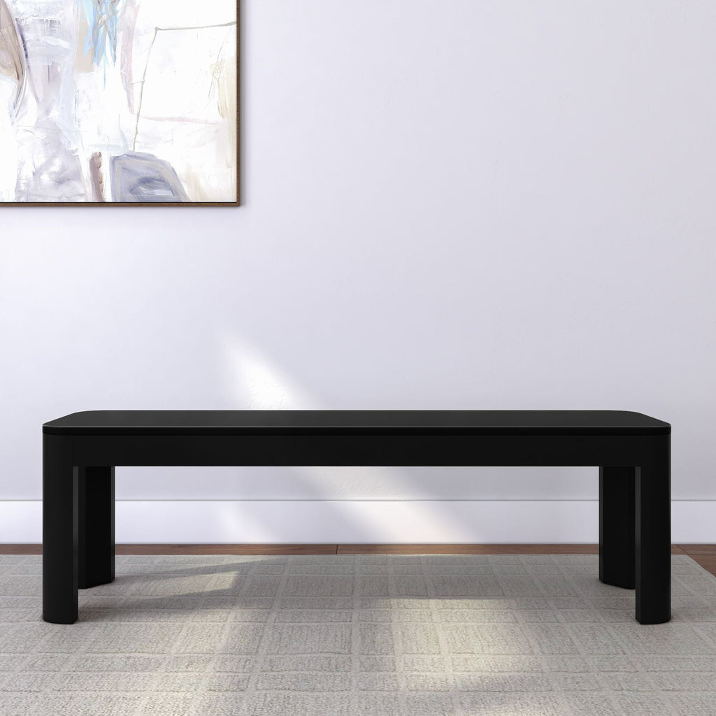 Dining Bench, Contour 58" for Dining Tables, Family Meals and Kitchen Seating, 2 Sizes and 3 Colors image 4