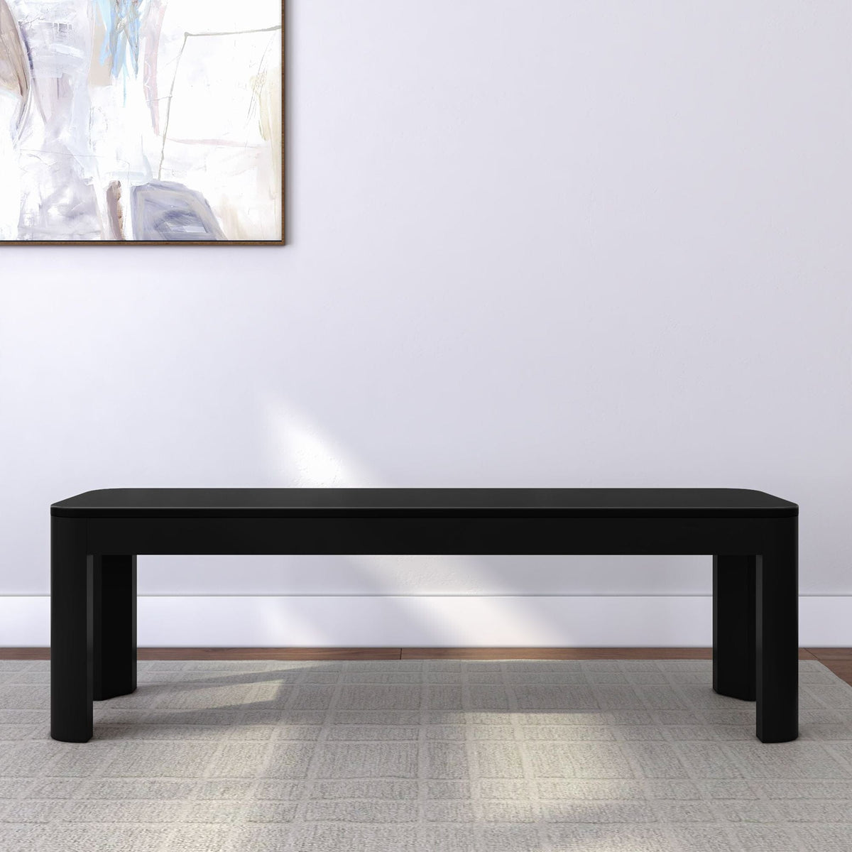 Dining Bench, Contour 58" for Dining Tables, Family Meals and Kitchen Seating, 2 Sizes and 3 Colors image 4