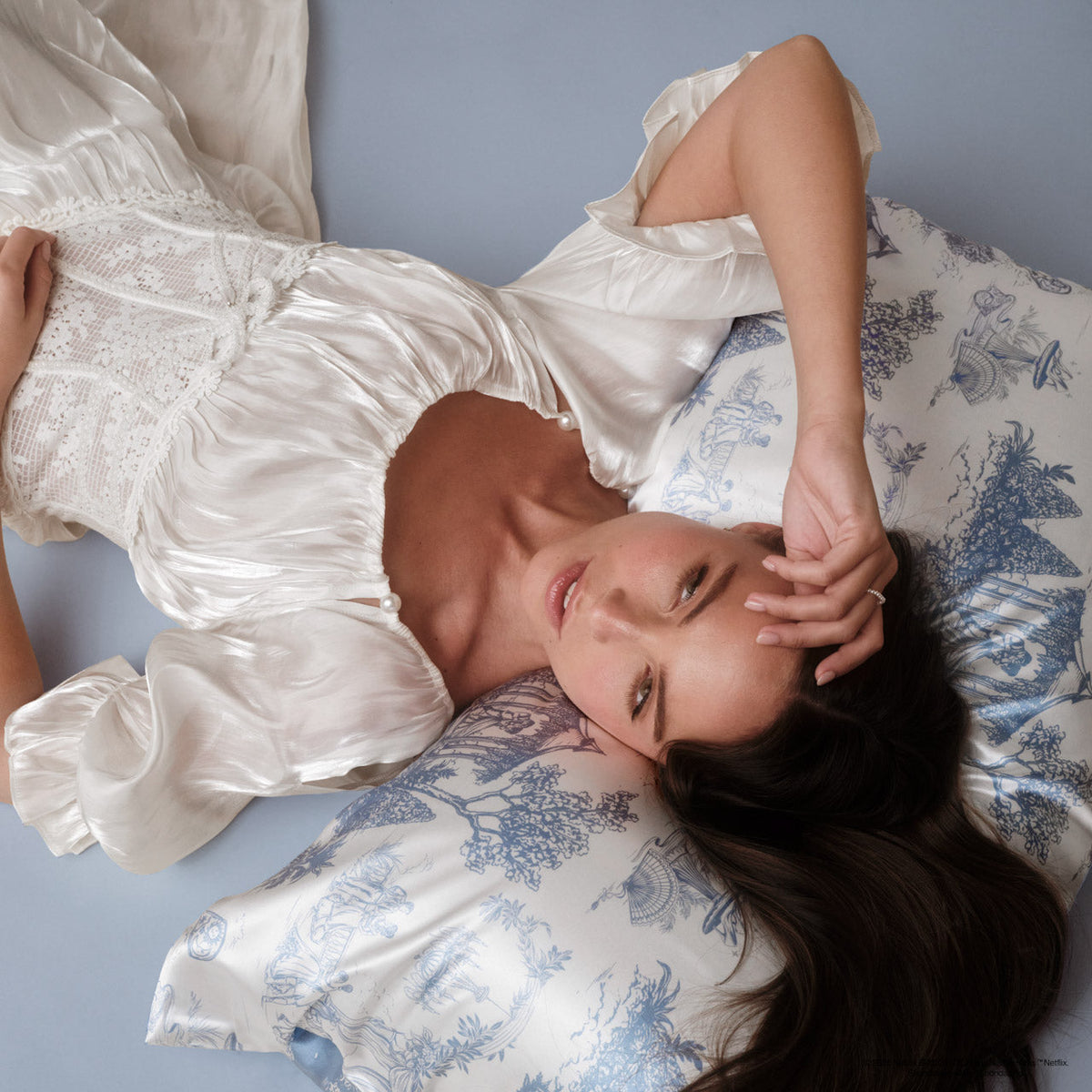 Pillowcase Set, Satin in Garden Toile 2 Pack for Everyday Bedding and Bedroom Refreshes, Designed for Guest Rooms and Daily Bedroom Comfort image 4