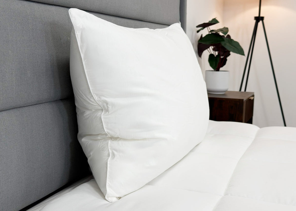 Bed Pillow, "Ultra Down" Polyester Firm, Machine-Washable Care, Hypoallergenic Comfort for Everyday Sleep and Guest Room Bedding image 4