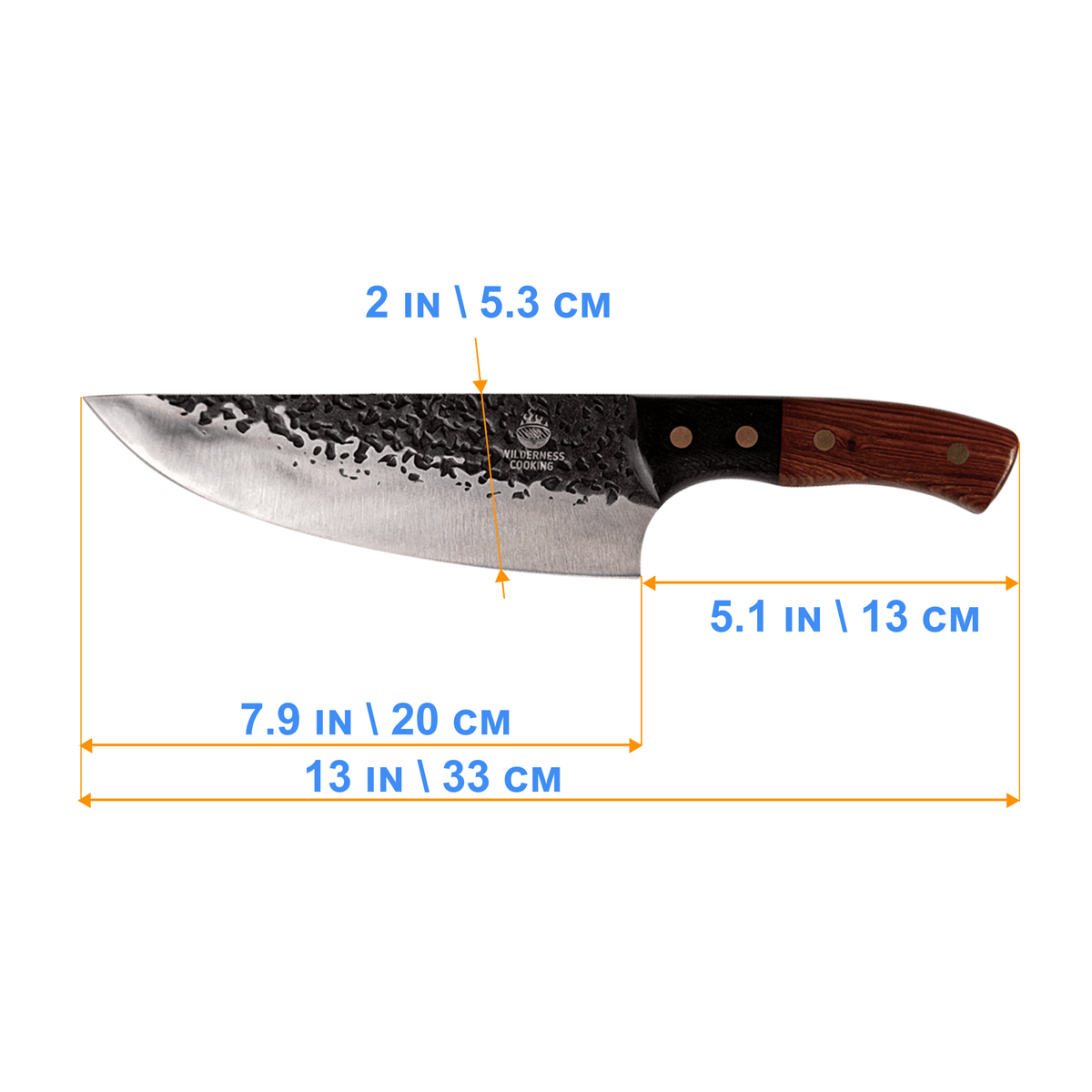 Old style Chef Knife + X-Small Acacia Wood Bowl image 4