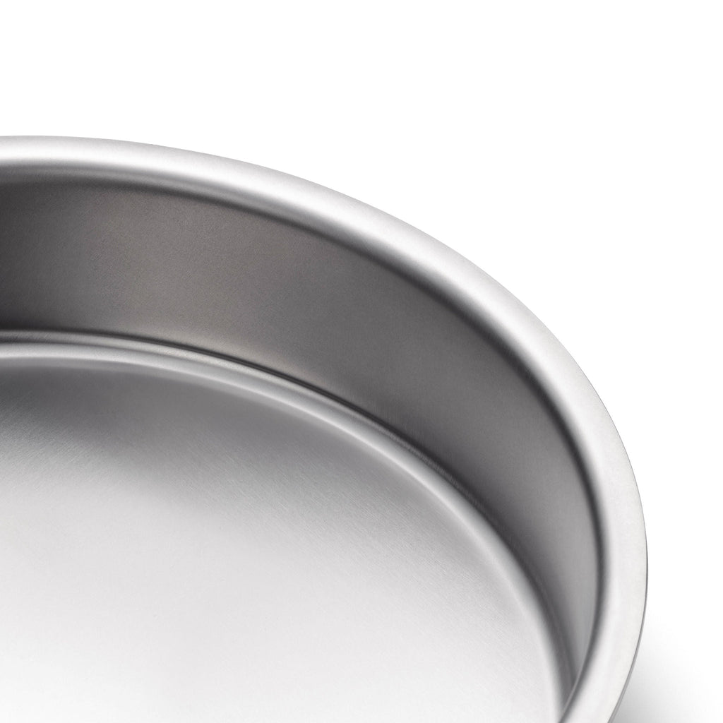 Stainless Steel Cake Pan, 9" Round with Handles, Stainless Steel Construction for Birthdays, Home Baking and Family Desserts image 4