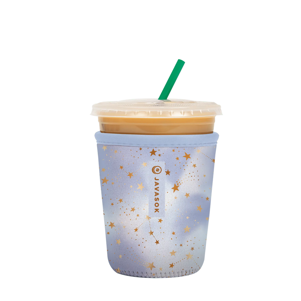 Reusable Cup Sleeve, Cosmic Glitter, Neoprene Construction for Iced Coffee, Cold Drinks and Condensation Control image 4