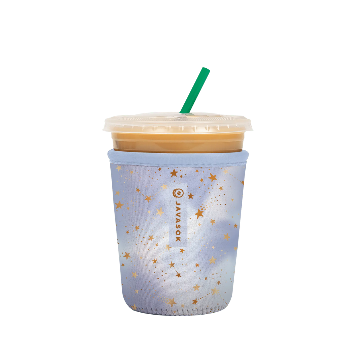 Reusable Cup Sleeve, Cosmic Glitter, Neoprene Construction for Iced Coffee, Cold Drinks and Condensation Control image 4