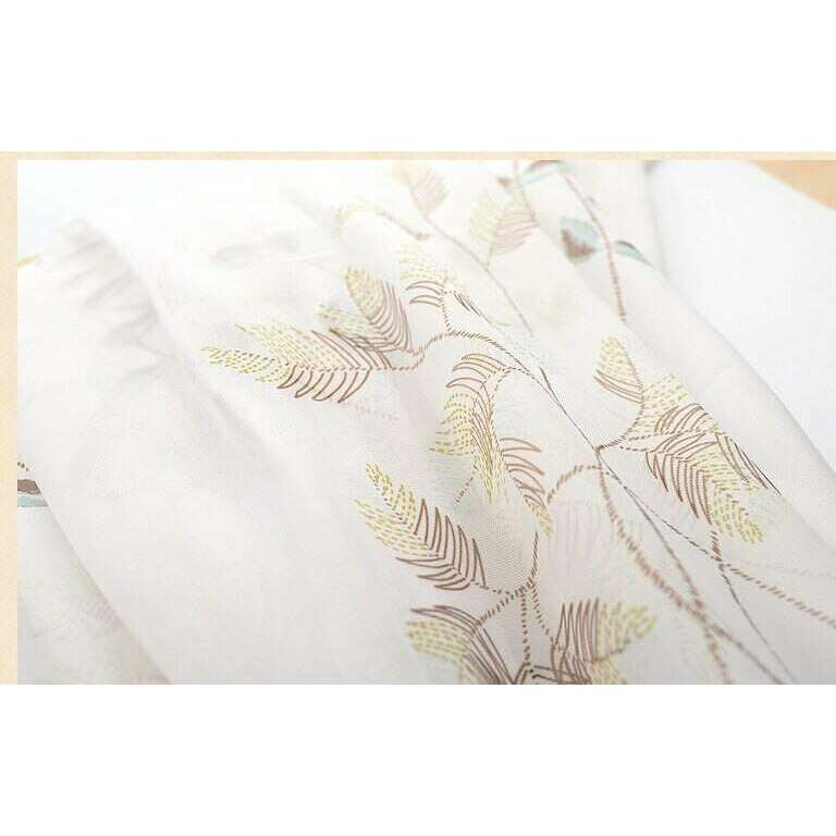 Window Curtain, Rémy Korean Pastoral Print Ivory for Bedrooms, Living Rooms and Home Privacy image 4