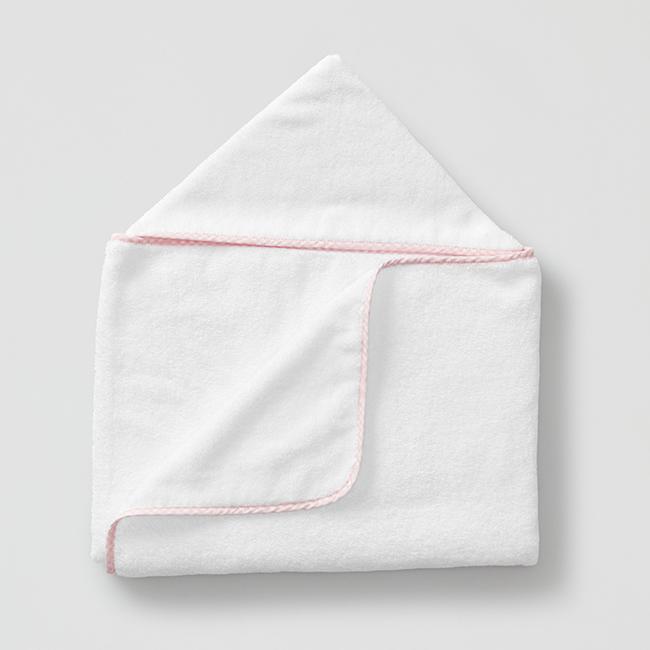 Bath Linen, Kids' Hooded Towel, Organic Cotton Shell for Daily Bathroom Routines and Guest Baths, 15 Color Options image 4