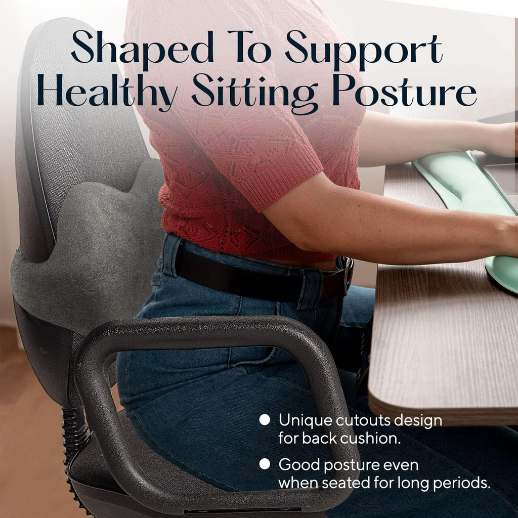 Bed Pillow, “Proper Posture” Lumbar, Lightweight Design, Memory Foam Support for Sleeping, Reading and Bedroom Comfort image 4
