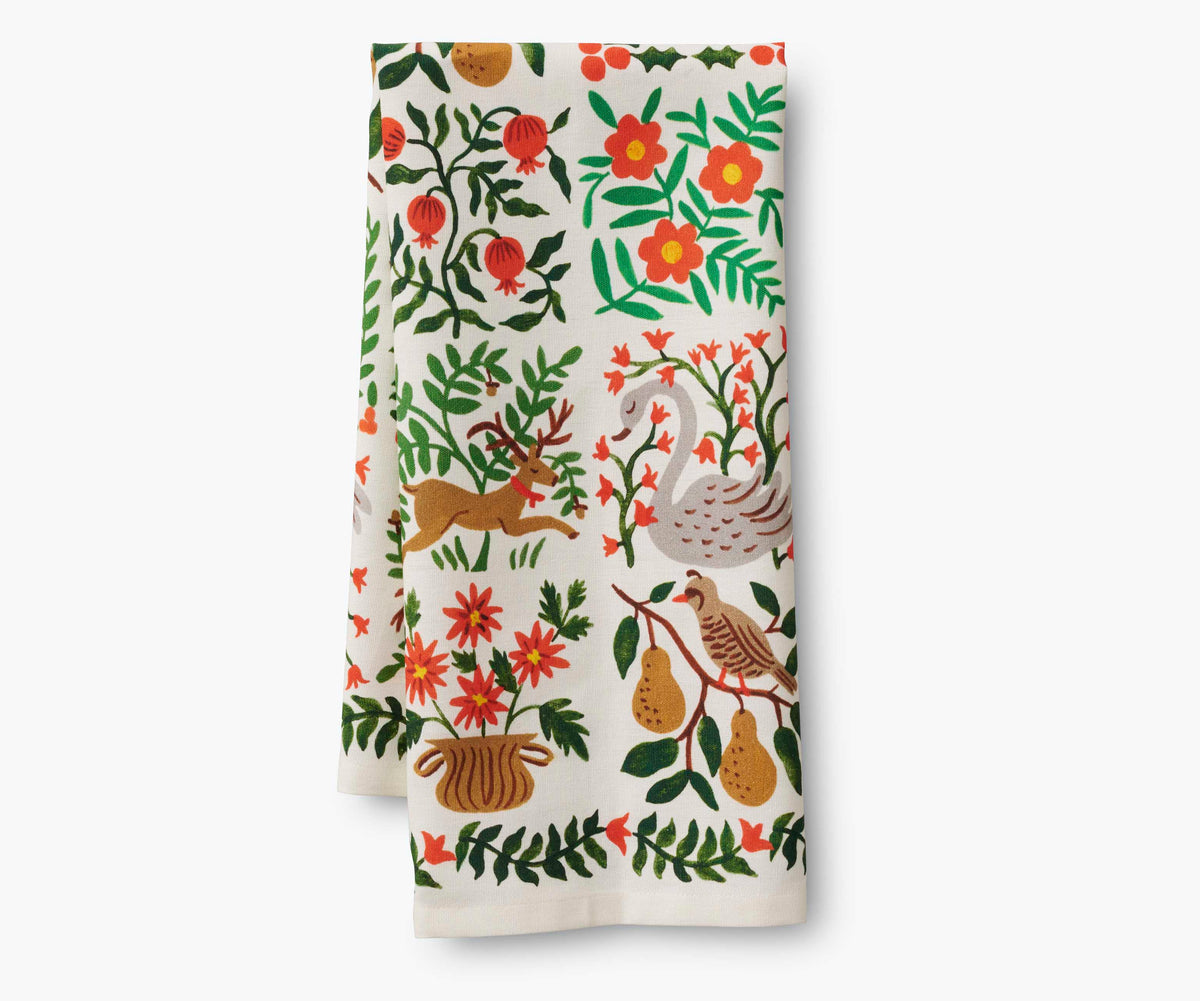 Kitchen Tea Towel, Holiday Christmastide for Kitchen Drying, Countertop Cleanup and Decorative Kitchen Displays image 4