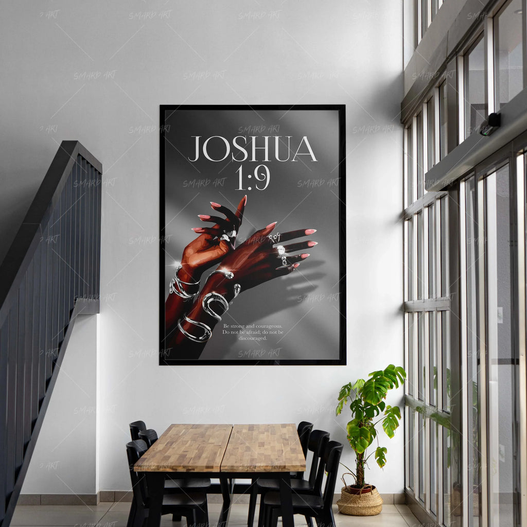 Wall Art Print, Joshua 1:9 for Gallery Walls and Modern Room Decor, 4 Size Options, Designed for Living Rooms, Bedrooms and Home Offices image 4