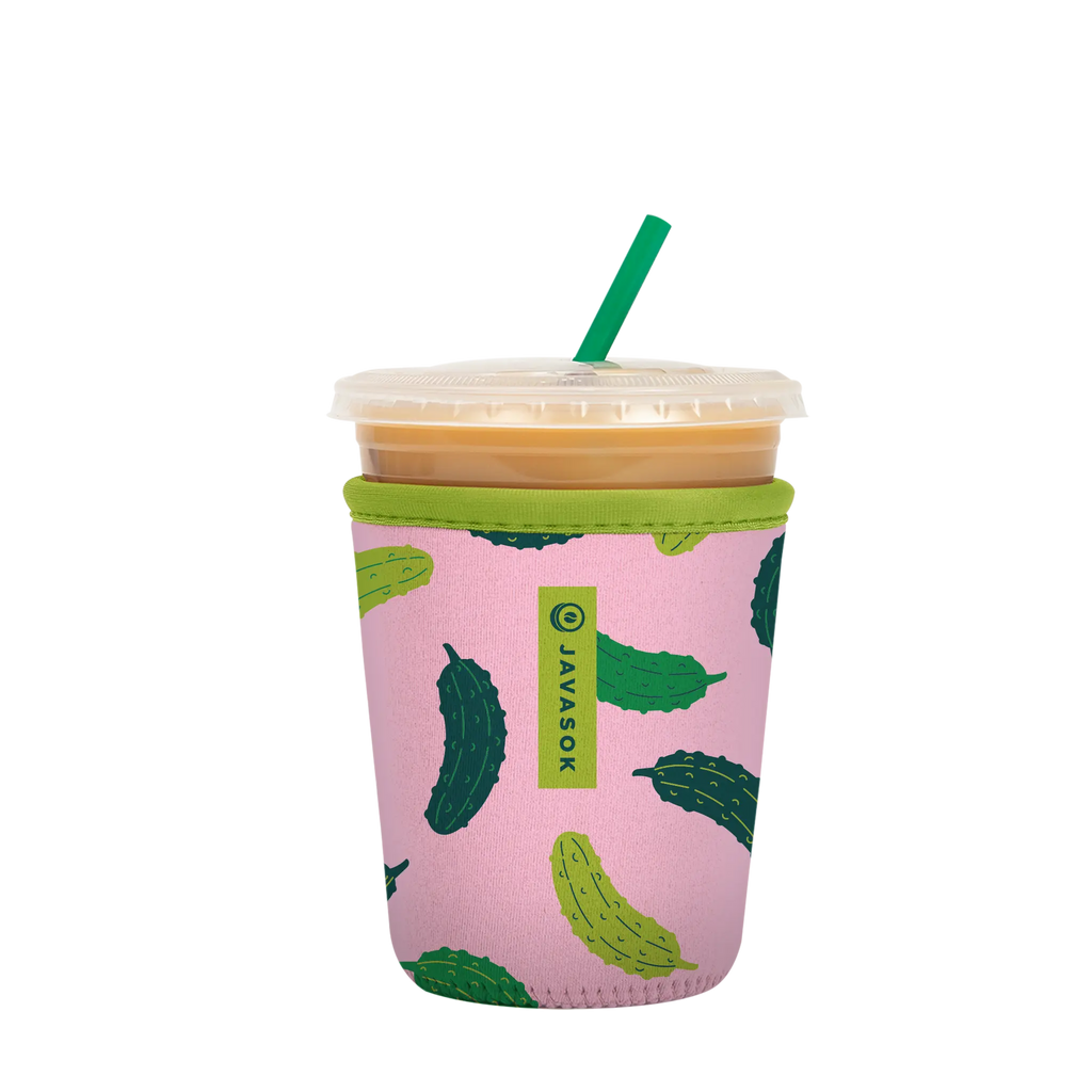 Reusable Cup Sleeve, Pickle Me Pink, Neoprene Construction for Coffee Cups, Daily Commutes and Dry Hands, 3 Size Options image 4