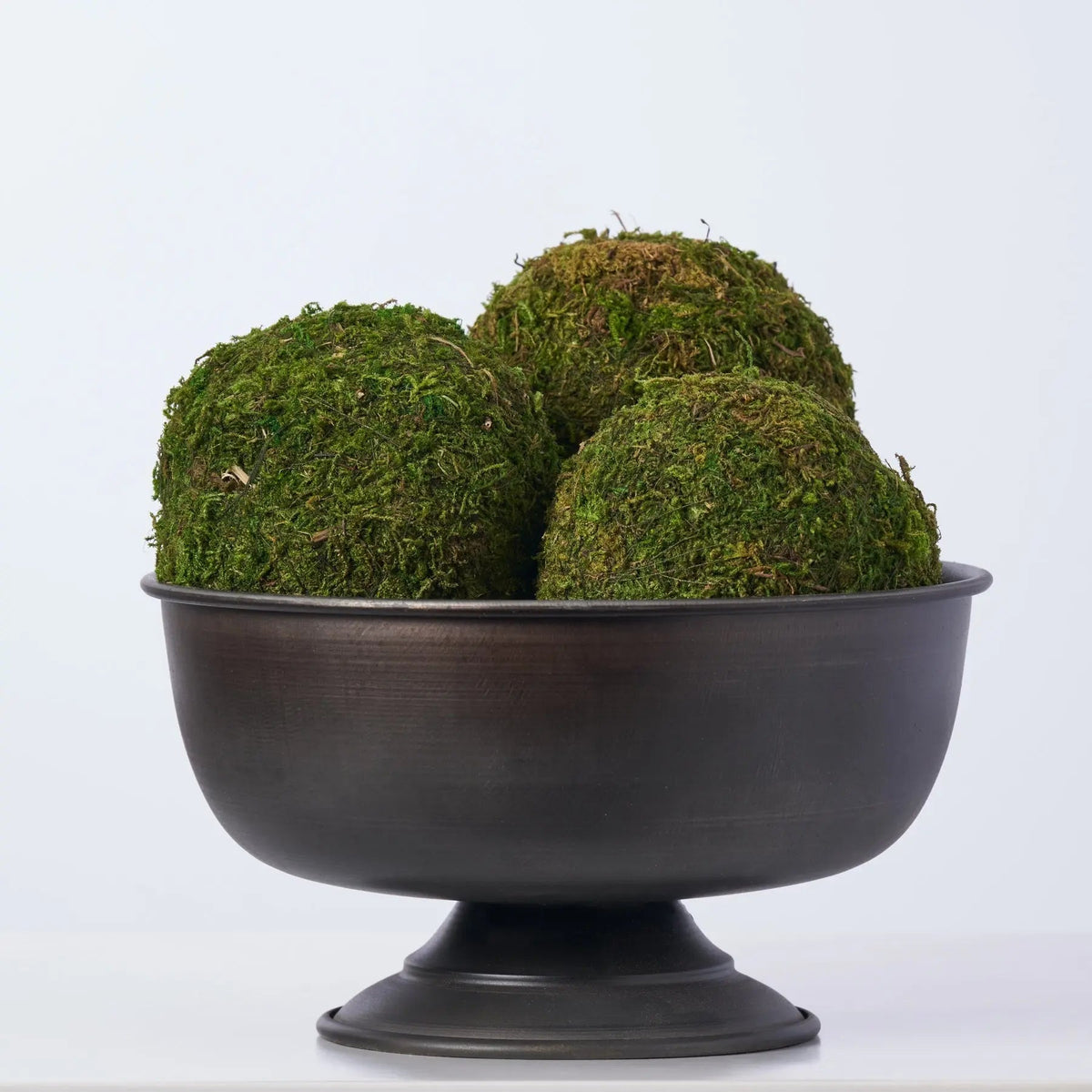 Dinnerware, Natural Green Faux Moss Ball Decorative Bowl, Lightweight Design for Everyday Meals and Table Settings, 3 Size Options image 4
