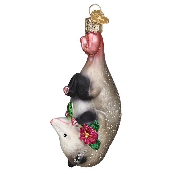 Seasonal Home Decor, Blossom Opossum Ornament for Holiday Displays, Shelves and Festive Rooms image 4