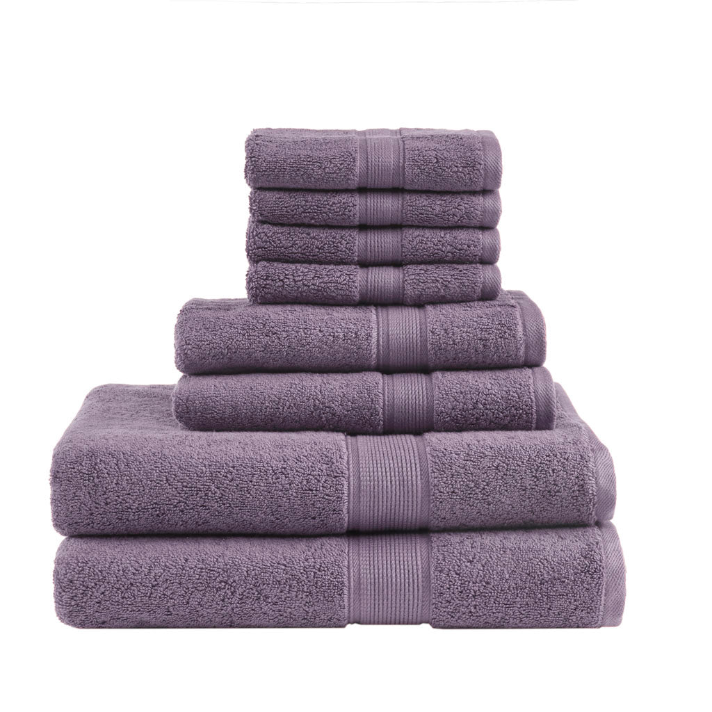 Bath Linen, 800GSM Premium Long Staple Cotton 8 Piece, Machine-Washable Care for Home Bathrooms and Everyday Care, 26 Color Options image 4