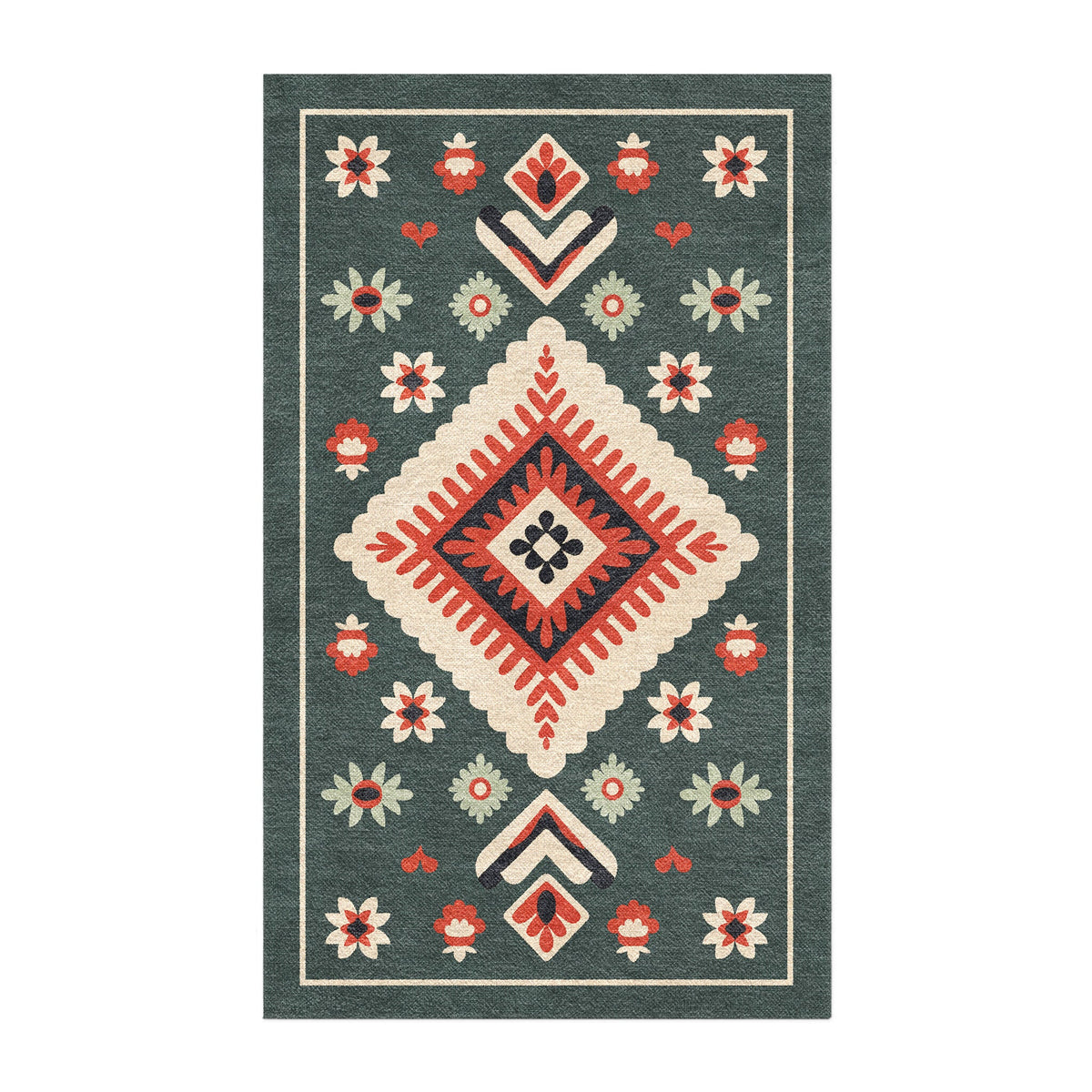 Area Rug, Solano Sage & Terracotta for Hallways, Dining Spaces and Home Decor, 10 Size Options image 4