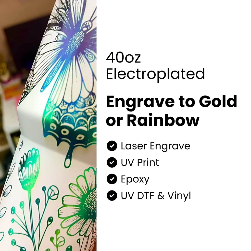 Insulated Tumbler, 40oz Electroplated, Stainless Steel Construction for Everyday Drinks, Home and Entertaining, 4 Color Options image 4