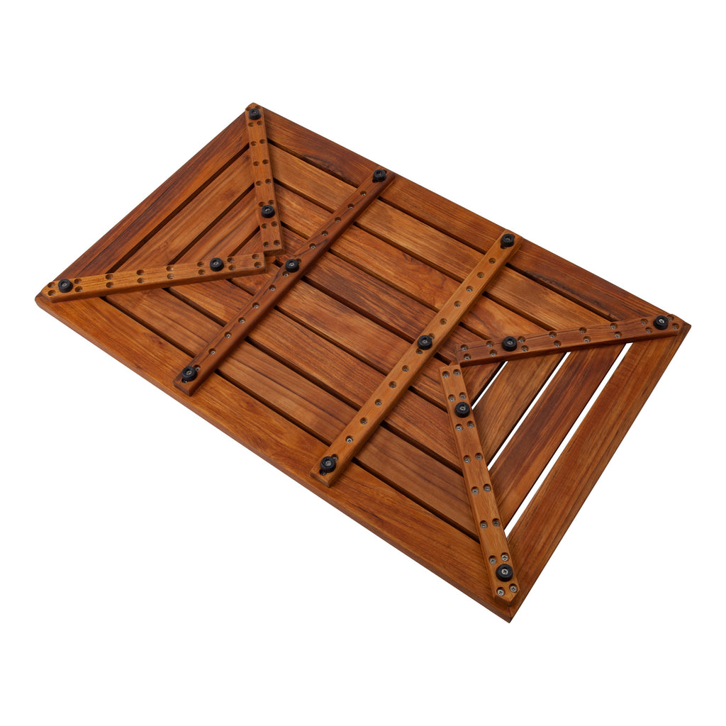 Teak Shower Mat, Aromi Oiled 31.4″ x 19.6″ for Bath Floors, Shower Areas and Everyday Bathroom Use image 4