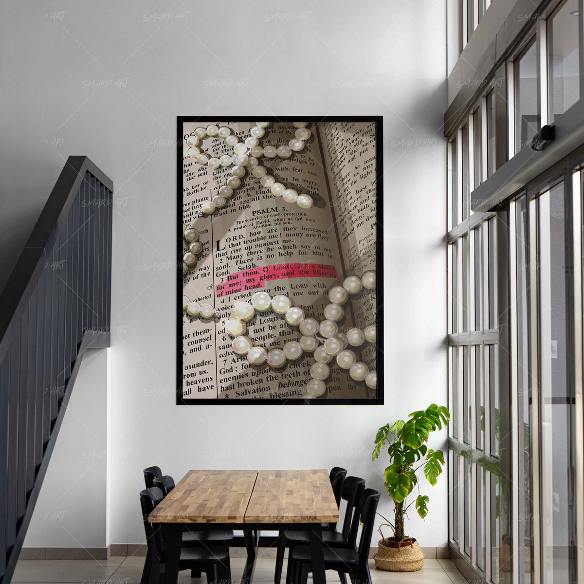 Wall Art Print, Surrounded By Grace for Living Rooms, Bedrooms and Home Offices, 4 Size Options image 4