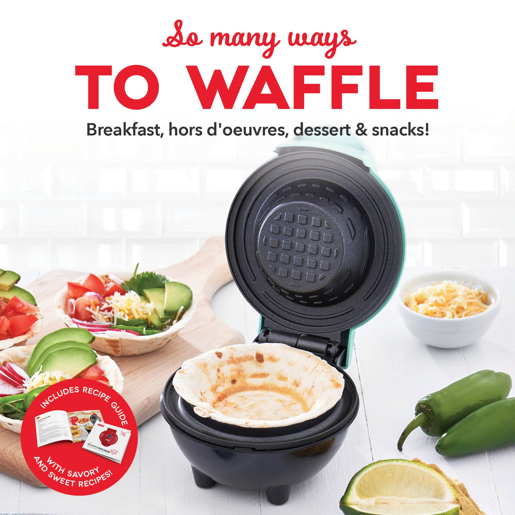 Dinnerware, Mini Waffle Bowl Maker, Non-Slip Design for Family Dining, Serving and Entertaining, 3 Color Options image 4