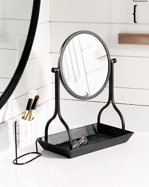 Home Wall Decor, Round Vanity Mirror With Tray for Entryways, Bedrooms and Living Rooms, Designed for Everyday Home Use image 4