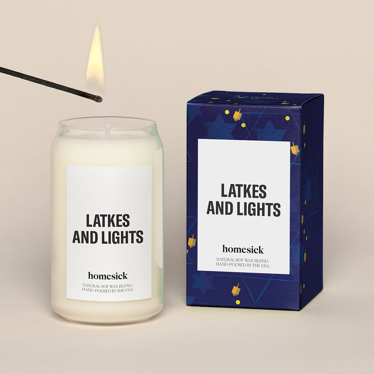 Scented Candle, Latkes and Lights for Room Fragrance, Living Spaces and Relaxing Home Ambience image 4