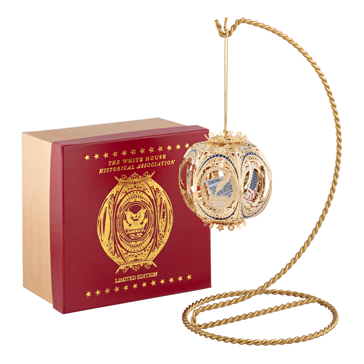 Decorative Ornament, America's 250th Anniversary Story Ball for Seasonal Home Decorating, Holiday Displays and Decorative Accents image 4