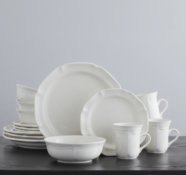 Dinnerware, French Countryside 16 Piece Set, Service for 4, Dishwasher-Safe Care for Family Dining, Serving and Entertaining image 4