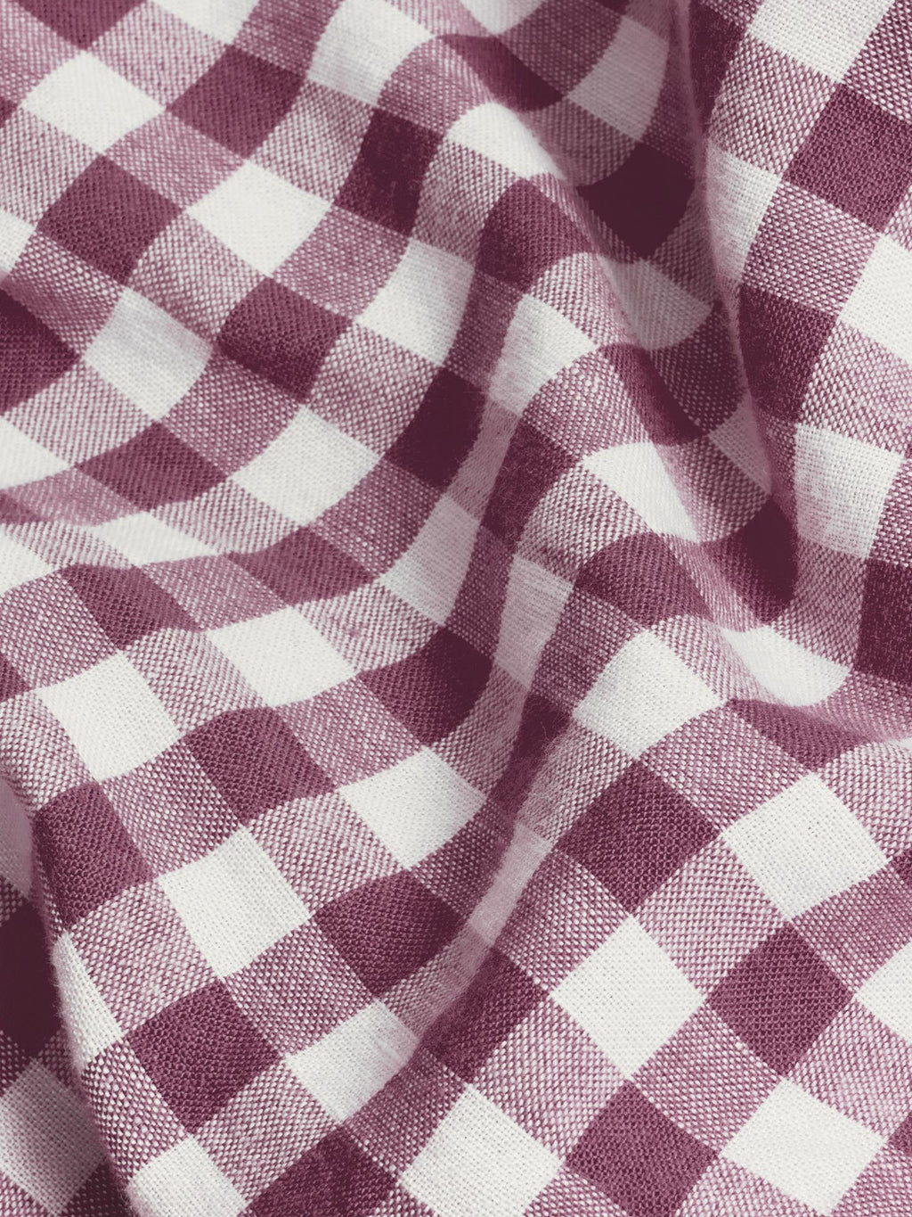 Duvet Cover, Berry Gingham Linen Blend, Breathable Construction for Everyday Bedding, Guest Bedrooms and Comforter Protection image 4