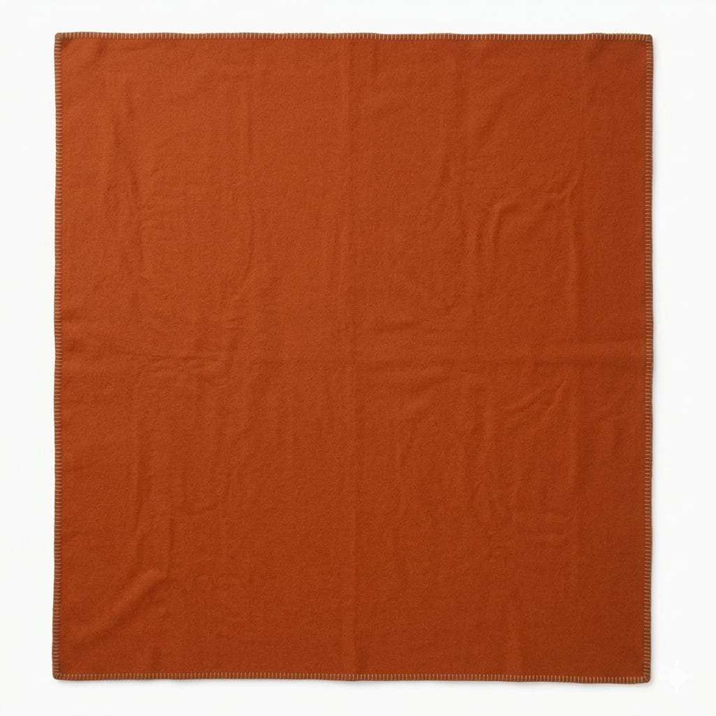 Cozy Throw Blanket, Pure & Simple Wool Terracotta, Lightweight Design for Living Rooms, Bedrooms and Everyday Lounging, 4 Size Options image 4
