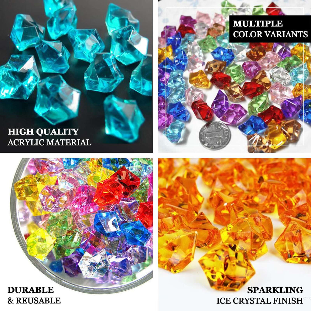 Decorative Vase, 300 Pcs Clear Acrylic Ice Bead Fillers Large for Flowers, Shelves and Living Spaces image 4
