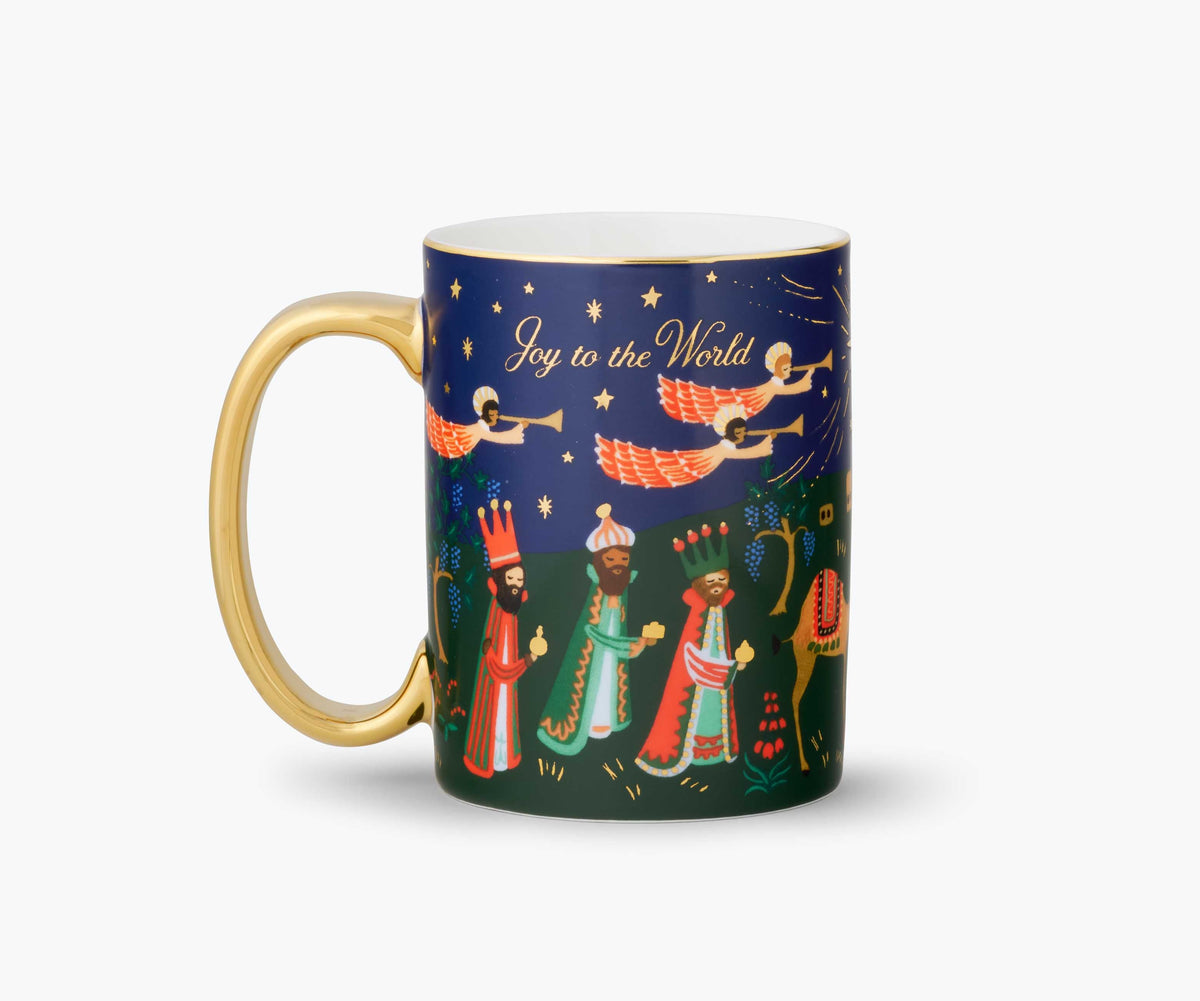 Coffee Mug, Holiday Porcelain Nativity Scene for Kitchen Tables, Workspaces and Daily Hydration image 4
