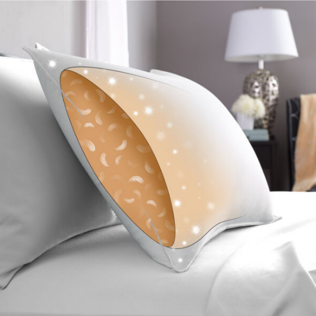 Bed Pillow, Down Surround, Machine-Washable Care for Sleeping, Reading and Bedroom Comfort, 3 Size Options image 4