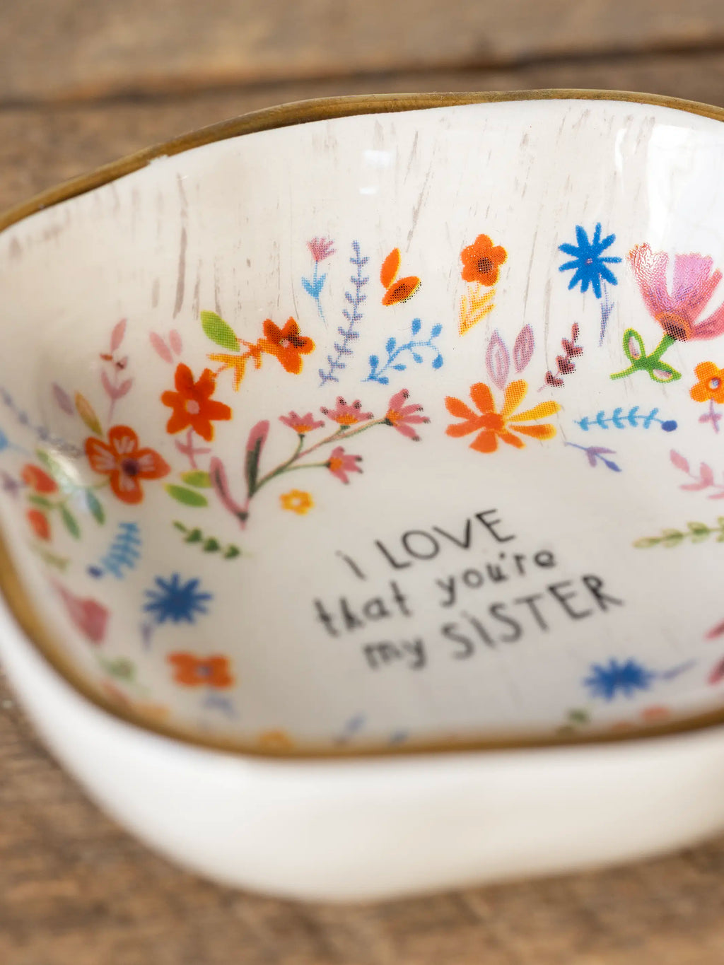 Dinnerware, Antiqued Trinket Bowl Friend for Everyday Meals and Table Settings, Designed for Family Dining, Serving and Entertaining image 4