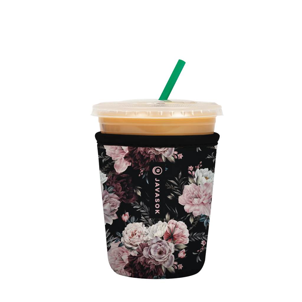 Reusable Cup Sleeve, Bloom at Night, Neoprene Construction for Iced Coffee, Cold Drinks and Condensation Control, 4 Size Options image 4