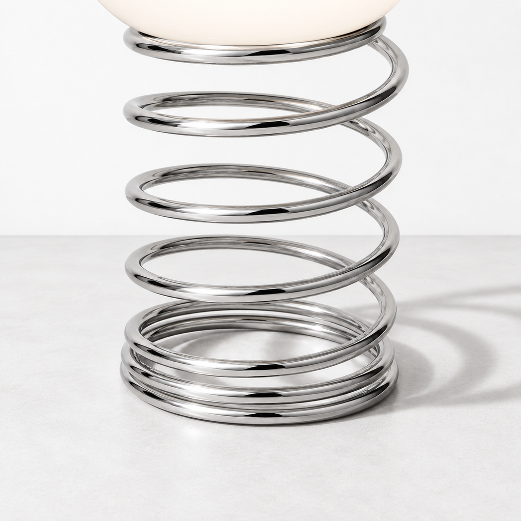 Portable Table Lamp, Spiral Spring for Desks, Side Tables and Warm Room Lighting, 2 Color Options image 4
