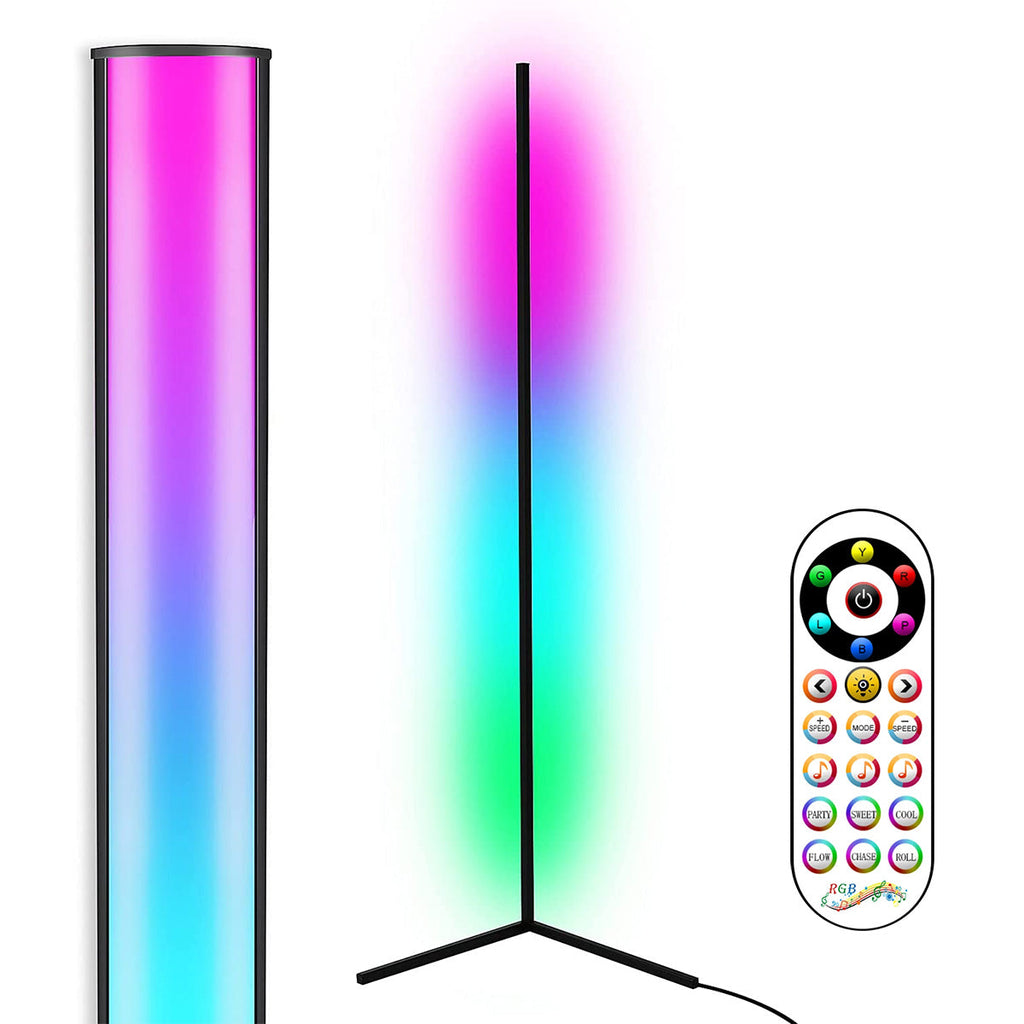 Home Lighting, Modern RGB Corner Floor Lamp GT050 for Desks, Side Tables and Warm Room Lighting, 2 style Options image 4