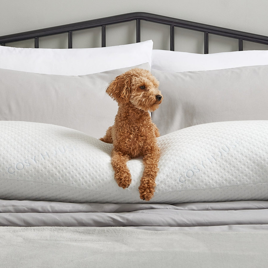 Bed Pillow, Body, Hypoallergenic Comfort for Everyday Sleep and Guest Room Bedding, Designed for Sleeping, Reading and Bedroom Comfort image 4