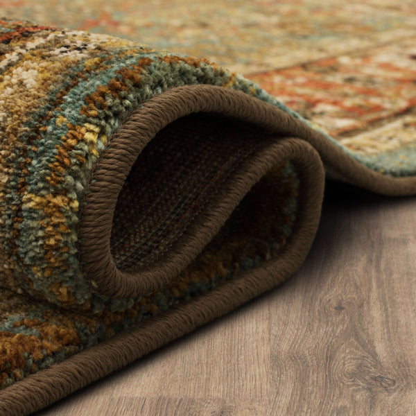 Area Rug, Spice Market Myanmar Aquamarine for Living Rooms, Bedrooms and Entryways, 5 Size Options image 4