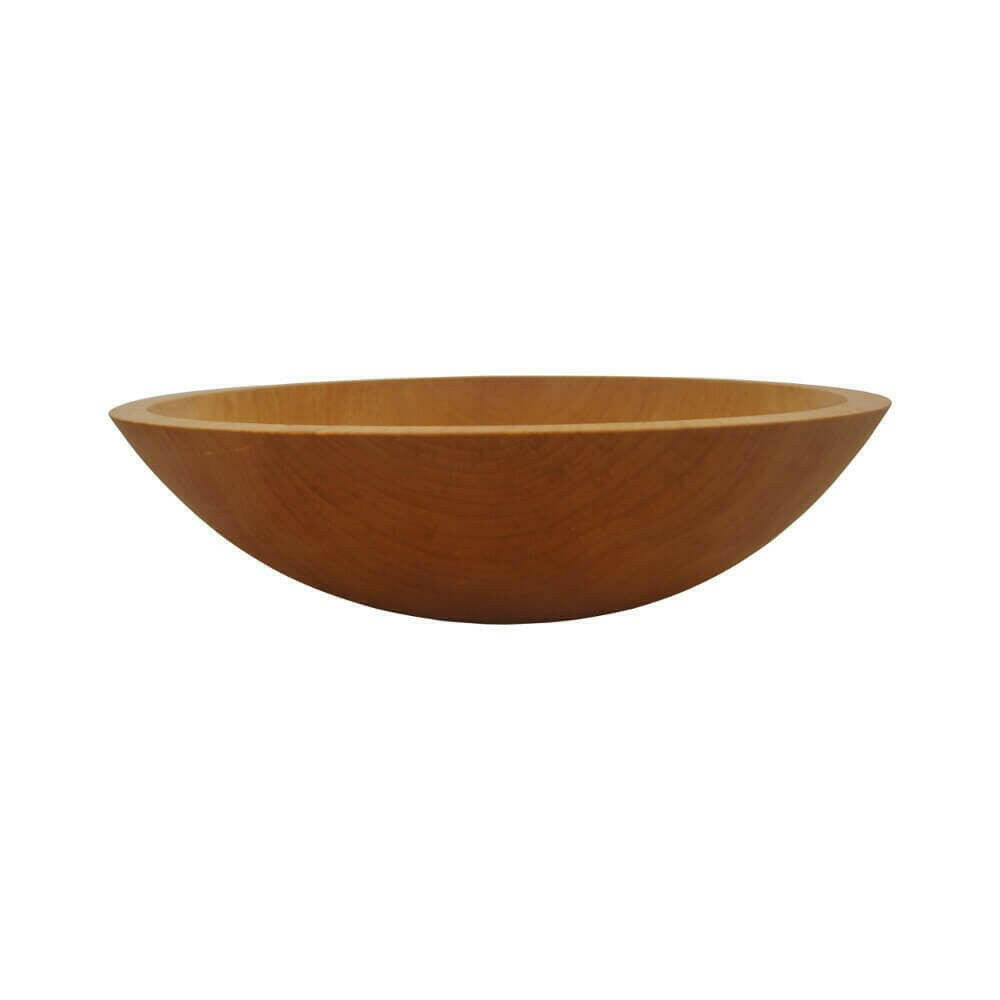 Salad Serving Bowl, 12 Inch Sugar Maple Wooden for Salads, Side Dishes and Family Meals, Designed for Everyday Home Use image 4